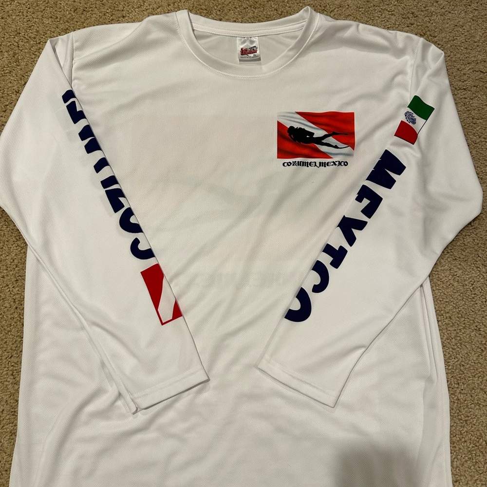 Cozumel Mexico Men's Swim Shirt - White